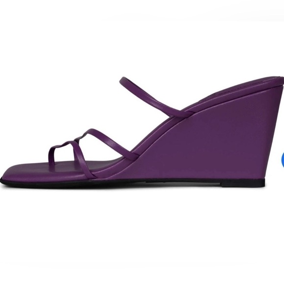 NEW Jeffrey Campbell Palate Slingback Wedge Sandal Purple sz 8.5 - Picture 4 of 5